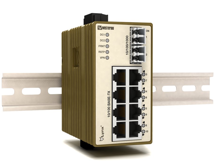 Lynx +, kompakt industriell Ethernet switch med routingfunksjonalitet